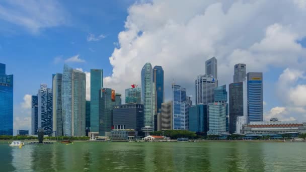 Timelapse Panoráma Singapuru — Stock video