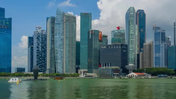 Timelapse Panoráma Singapuru — Stock video