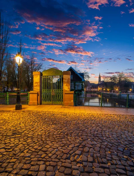 Zona Petite France Estrasburgo Alsacia —  Fotos de Stock