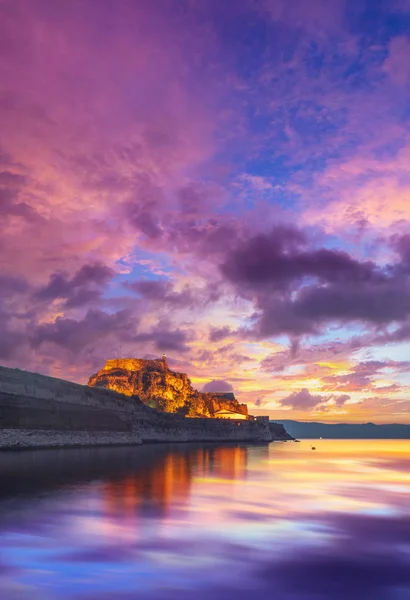 Velho Castelo Corfu Cidade Grécia — Fotografia de Stock