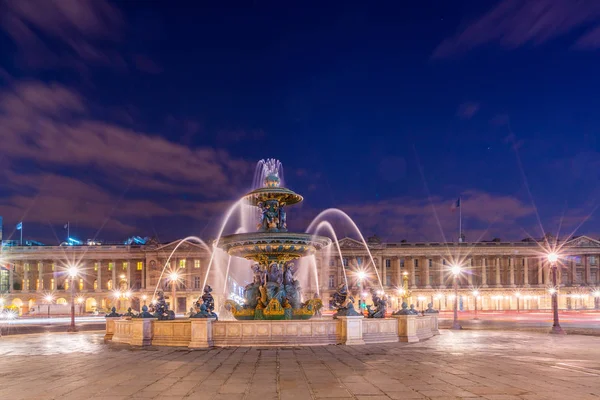 Fontaine Place Concorde Paříži Francie — Stock fotografie