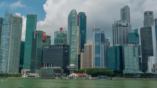 싱가포르 싱가포르 1018 싱가포르에서 마리나 — 비디오