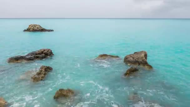 レフカダ島のイオニア海の島 — ストック動画