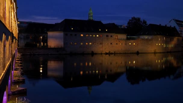 Ponts Couverts Estrasburgo Francia — Vídeo de stock