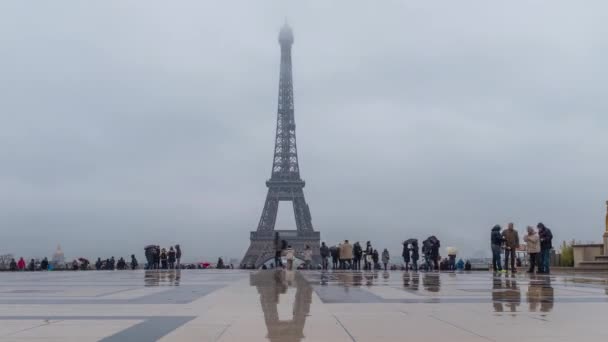 Het Trocadero Parijs Frankrijk — Stockvideo
