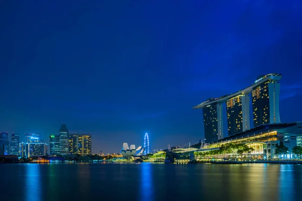 Vista en Singapore City Skyline — Foto de Stock