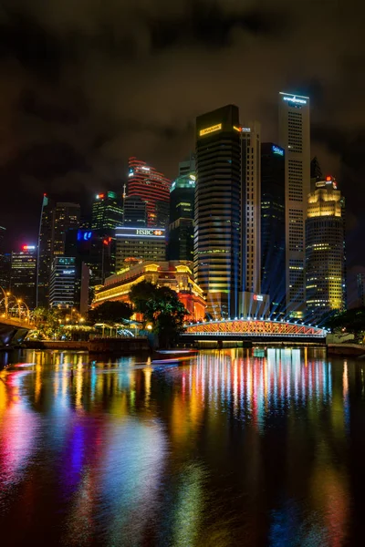 Singapur Şehri Skyline 'da görüntüle