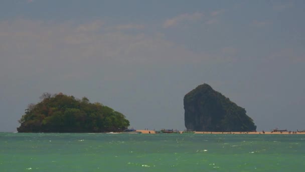 Insel Poda Krabi Thailand — Stockvideo