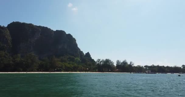 Spiaggia Ferroviaria Krabi Thailandia — Video Stock