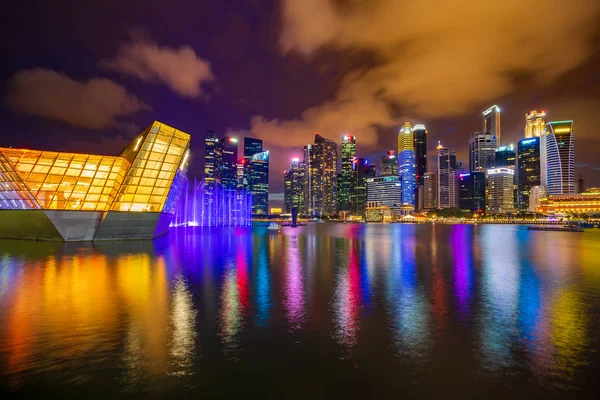 Visa på Singapore City Skyline — Stockfoto