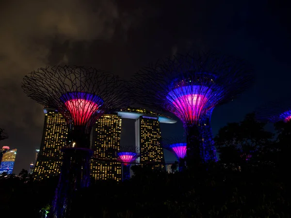 Jardins perto da baía em Singapura — Fotografia de Stock