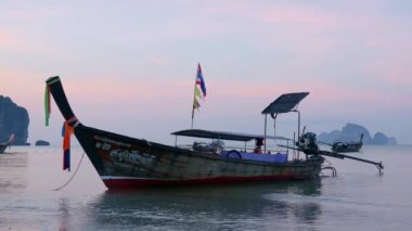 Sunset Beach deki Ao Nang Krabi Thailand