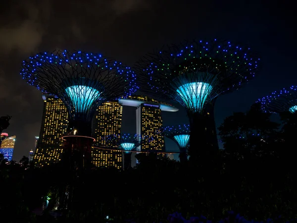 Jardins perto da baía em Singapura — Fotografia de Stock