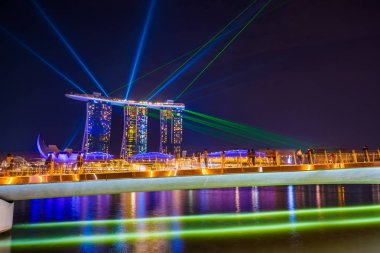 Spectra ışık ve su Marina defne kum Casino otel dallamalar göster