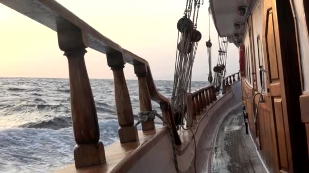 Segling Egeiska Havet Grekland — Stockvideo