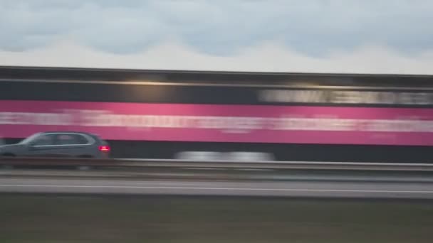 Wysoka Prędkość Pociągu Podróży Francji — Wideo stockowe