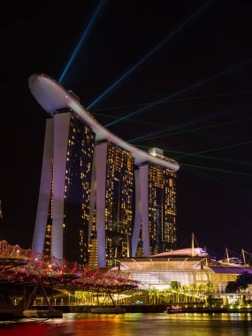 Spectra Light and Water Show Marina Bay Sand Casino Hotel Downto clipart