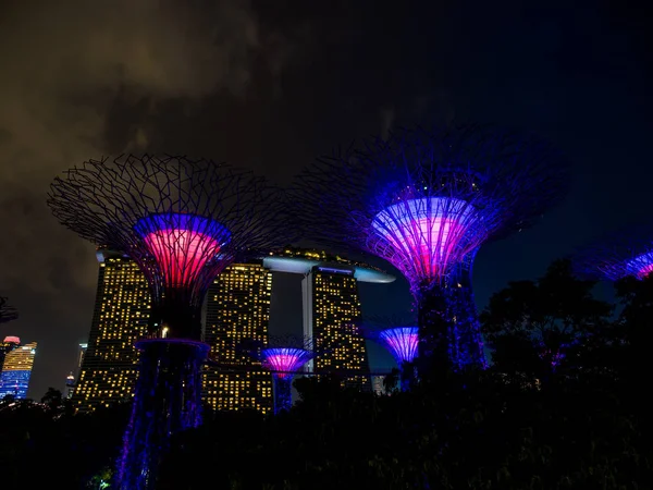 Jardins perto da baía em Singapura — Fotografia de Stock