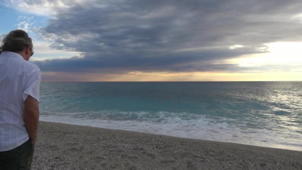 Verbazingwekkende Ionische Zee Griekenland — Stockvideo