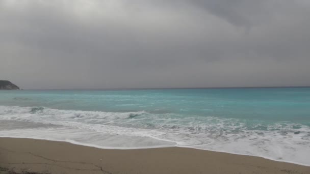 Verbazingwekkende Ionische Zee Griekenland — Stockvideo