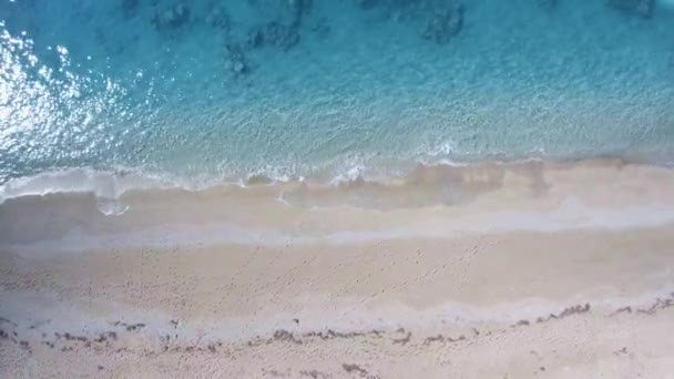 Vista Drone Ilha Lefkas Grécia — Vídeo de Stock