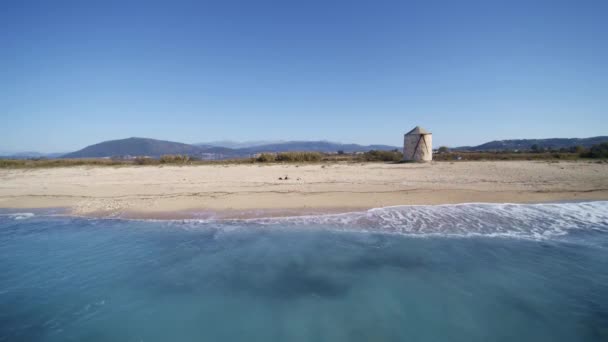 Yunanistan Lefkas Adasında Drone Görünümü — Stok video