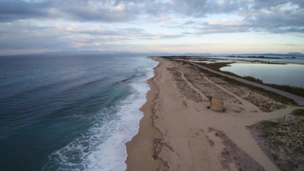 Yunanistan Lefkas Adasında Drone Görünümü — Stok video