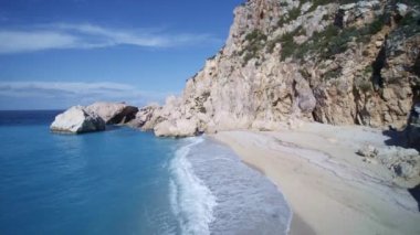 Yunanistan'ın Lefkas adasında drone görünümü