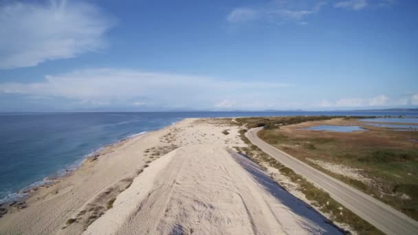 Drohnenblick Auf Der Griechischen Insel Lefkas — Stockvideo