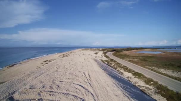 Drohnenblick Auf Der Griechischen Insel Lefkas — Stockvideo