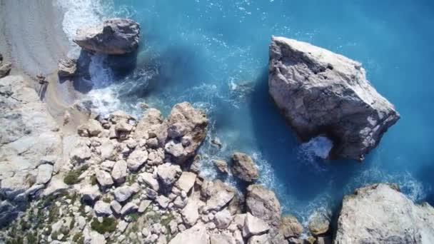 Vista Del Dron Isla Lefkas Grecia — Vídeos de Stock