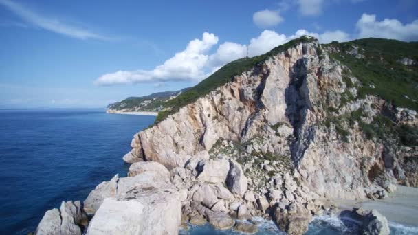 Вид Безпілотник Острові Лефкас Греція — стокове відео