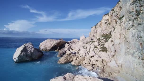 Vista Del Dron Isla Lefkas Grecia — Vídeos de Stock