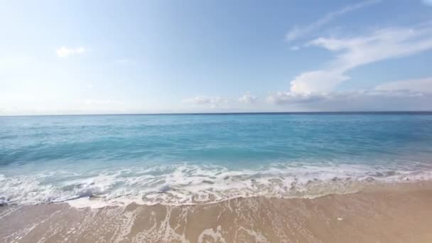 Drohnenblick Auf Der Griechischen Insel Lefkas — Stockvideo