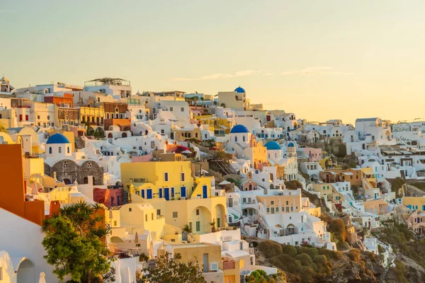 Sol uppgång i Oia Santorini — Stockfoto