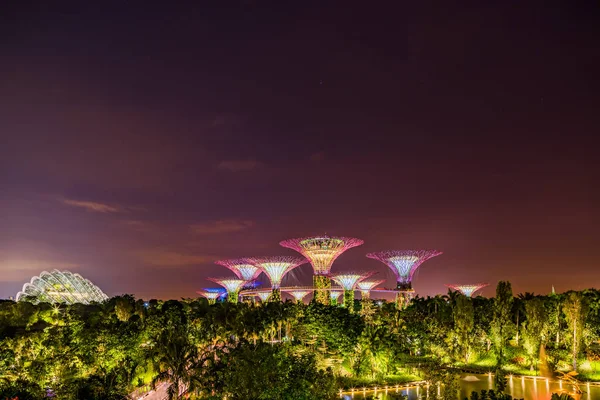 Jardins perto da baía em Singapura — Fotografia de Stock