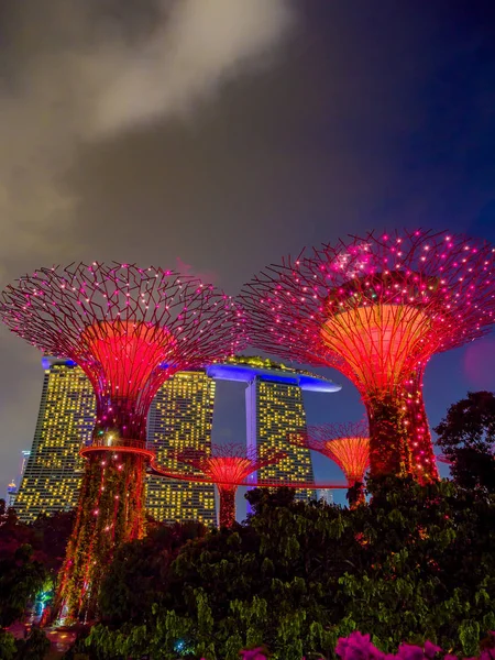 Jardins perto da baía em Singapura — Fotografia de Stock