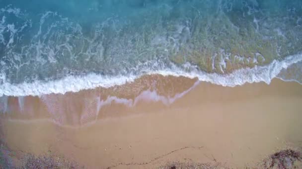 Csodálatos Görög Jón Tengerpart Drone Hosszúság — Stock videók