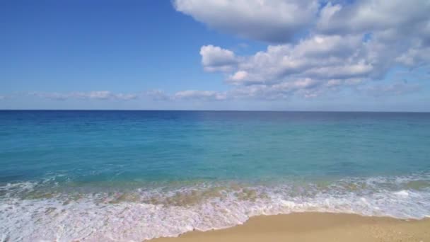 Increíbles Imágenes Drones Playa Jónicos Griegos — Vídeos de Stock