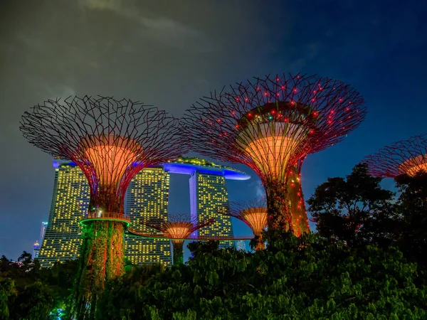 Jardins perto da baía em Singapura — Fotografia de Stock