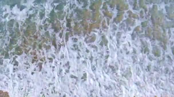 Fantastiska Grekiska Joniska Stranden Drone Bilder — Stockvideo