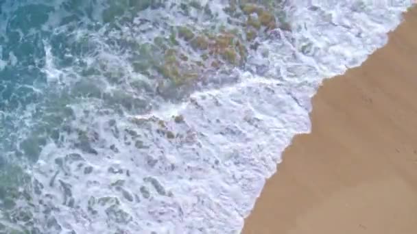 Fantastiska Grekiska Joniska Stranden Drone Bilder — Stockvideo