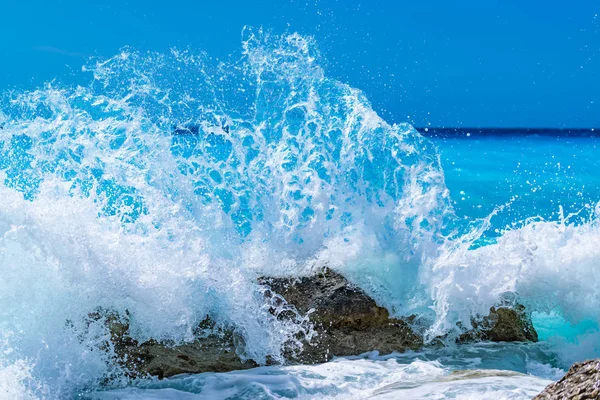 レフカスの野生の海 — ストック写真