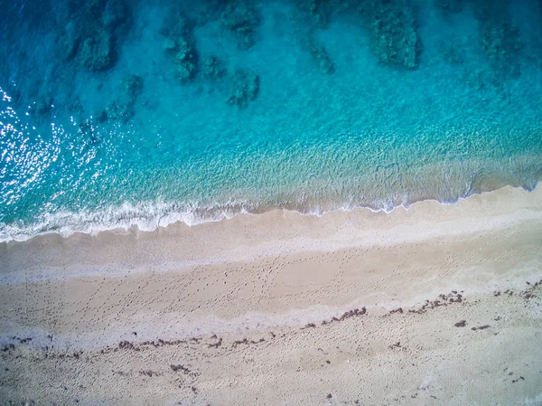 Drone vista da praia de Kathisma — Fotografia de Stock