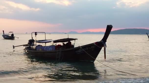 Coucher Soleil Nang Krabi Province Thaïlande — Video