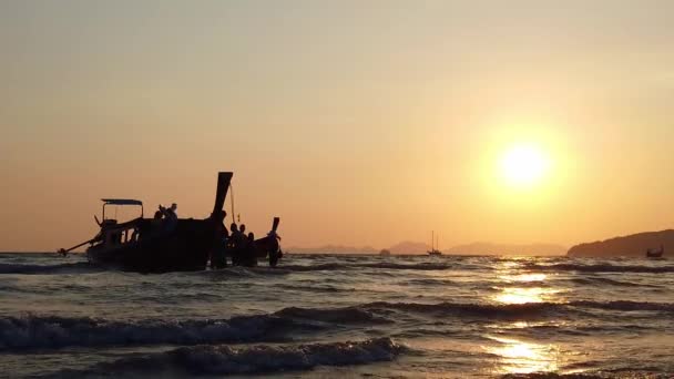 Nang Krabi Gün Batımı Tayland — Stok video