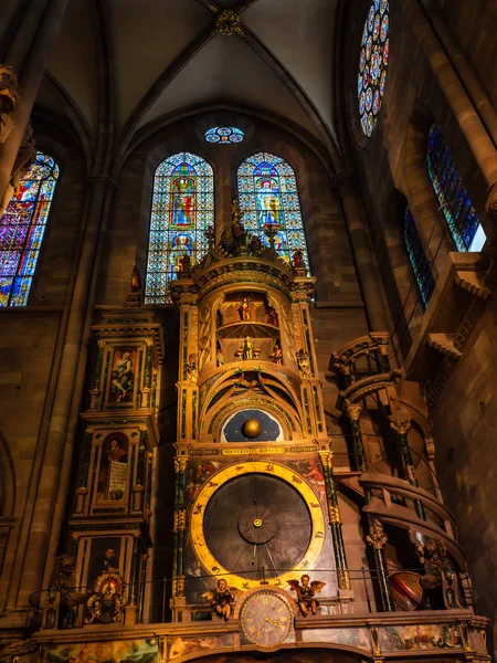 Astronomical clock  in Strasbourg Cathedral — Stock Photo, Image