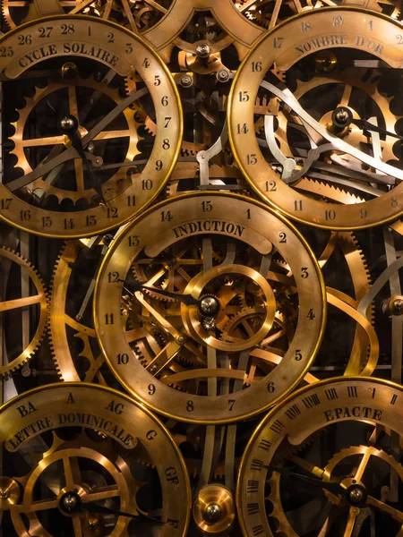 Relógio astronômico na Catedral de Estrasburgo — Fotografia de Stock