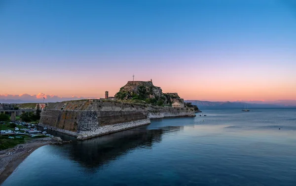 Velho castelo de Corfu cidade — Fotografia de Stock