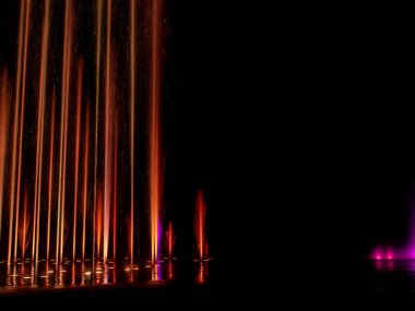  renkli dekoratif dans eden su jeti ışık çeşme Show'da yol açtı.